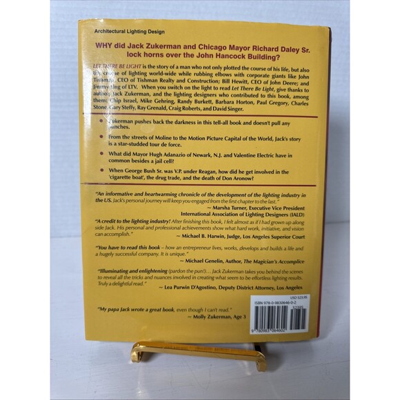 Let There Be Light By Jack Zuckerman Inscribed And Signed Hardback Dust Cover - Picture 4 of 9